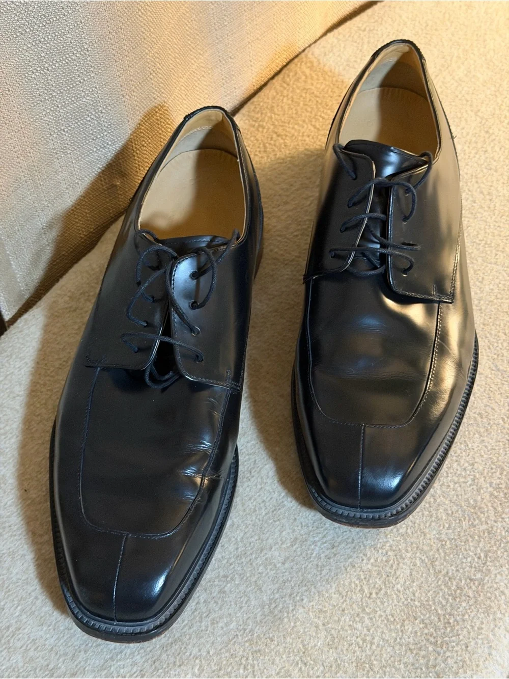 Rockport Black Leather Derby Dress Shoes